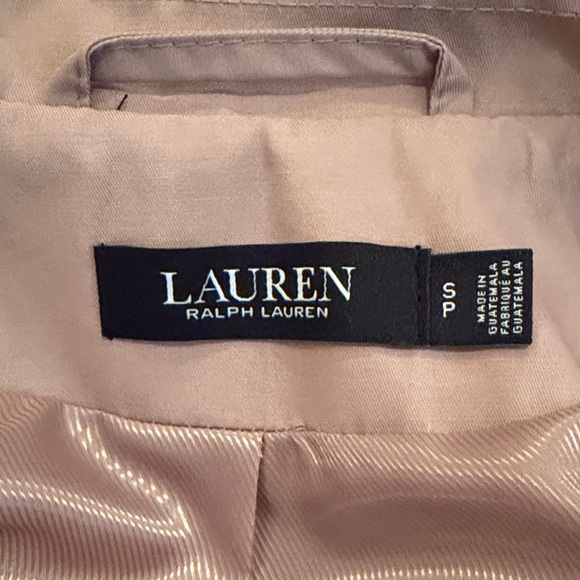Lauren Ralph Lauren Women's Tan Double-Breasted Trench Coat - Picture 4 of 5